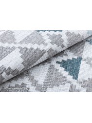 Oshin Grey Teal Rug - Thumbnail - 5