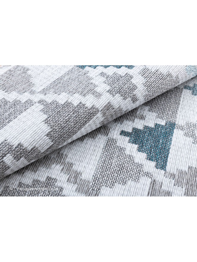 Oshin Grey Teal Rug - 5