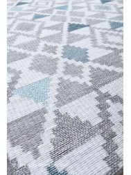 Oshin Grey Teal Rug - Thumbnail - 6