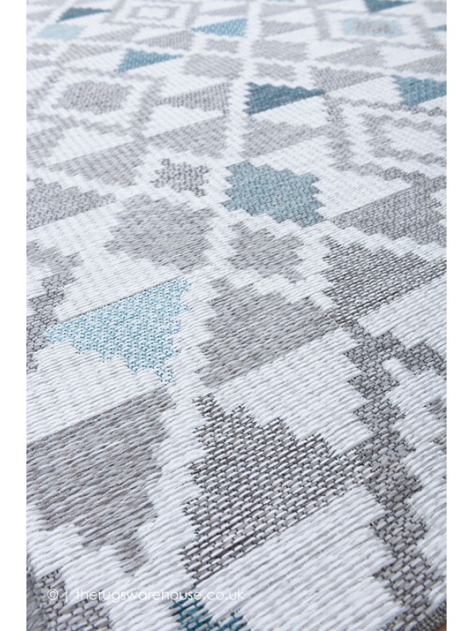 Oshin Grey Teal Rug - 6