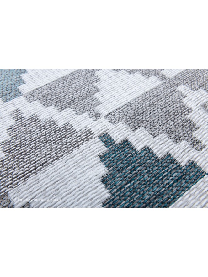 Oshin Grey Teal Rug - 7