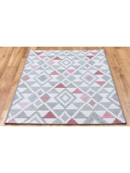 Oshin Grey Pink Rug - Thumbnail - 2