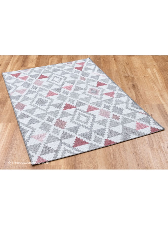 Oshin Grey Pink Rug - 3