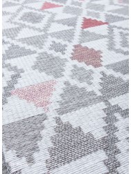 Oshin Grey Pink Rug - Thumbnail - 6