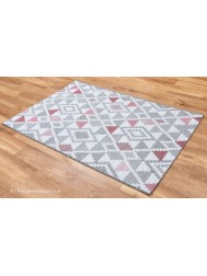 Oshin Grey Pink Rug - Thumbnail - 8