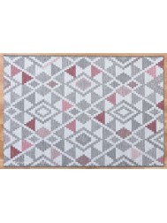 Oshin Grey Pink Rug - Thumbnail - 9