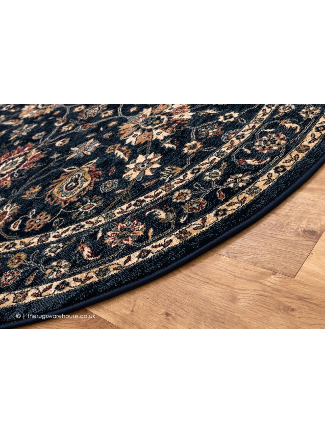 Serco Navy Circle Rug - 3