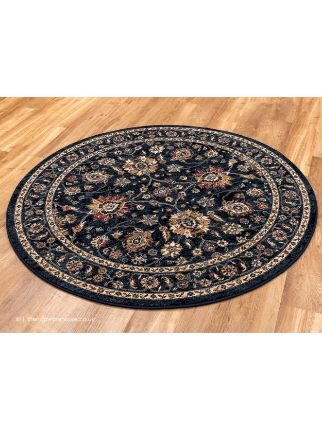 Serco Navy Circle Rug - 8