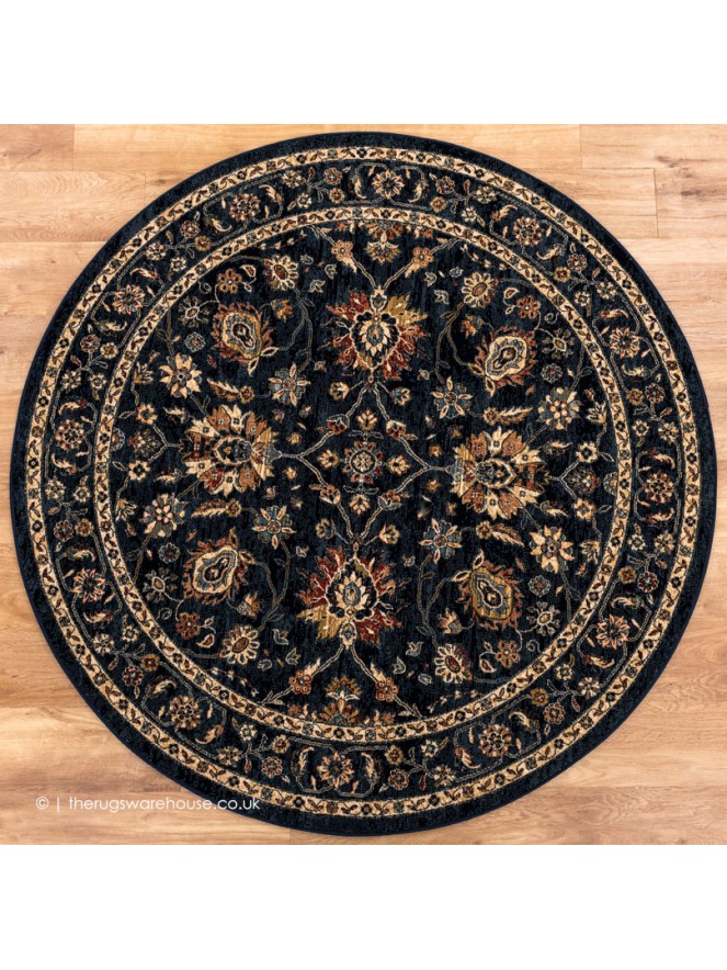 Serco Navy Circle Rug - 9