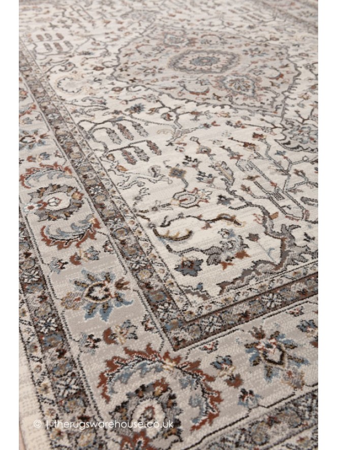 Chandi Cream Grey Rug - 6