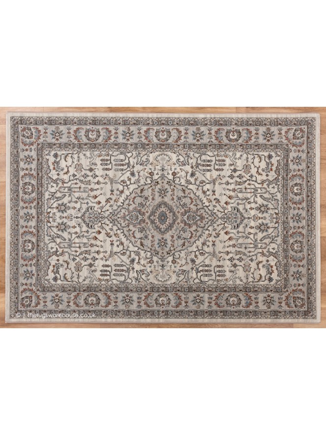 Chandi Cream Grey Rug - 9