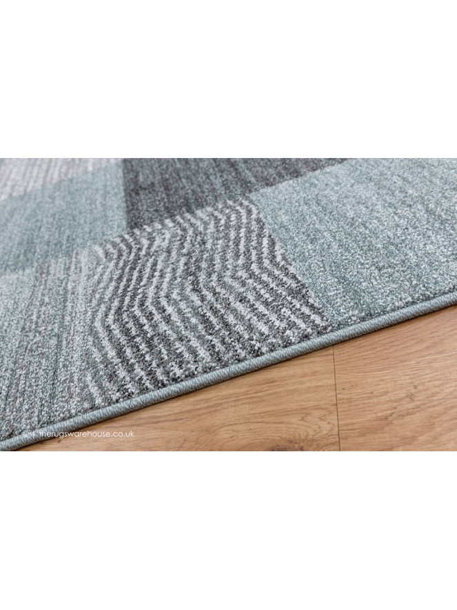 Terrazo Grey Teal Rug - 4