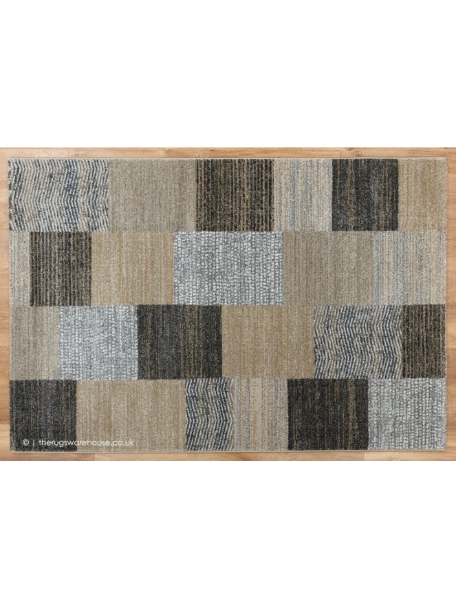 Terrazo Grey Yellow Rug - 9