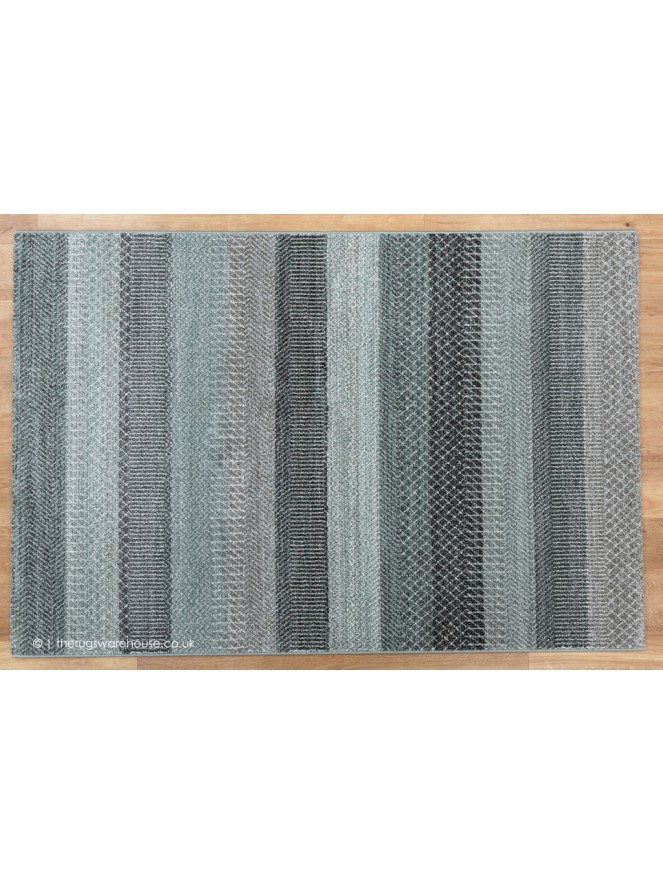 Purola Grey Teal Rug - 9