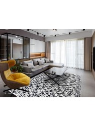 Tokyo Cream Black Rugs - Thumbnail - 2