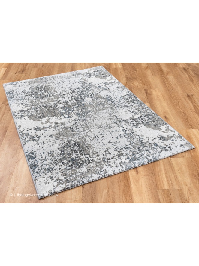 Remix Grey Teal Rug - 3