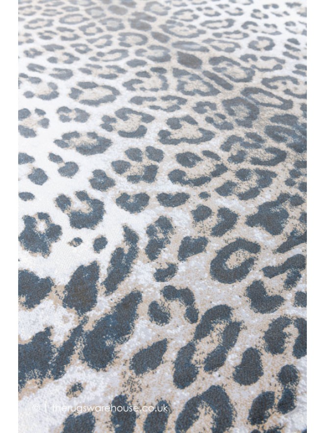 Simba Leopard Grey Blue Rug - 6