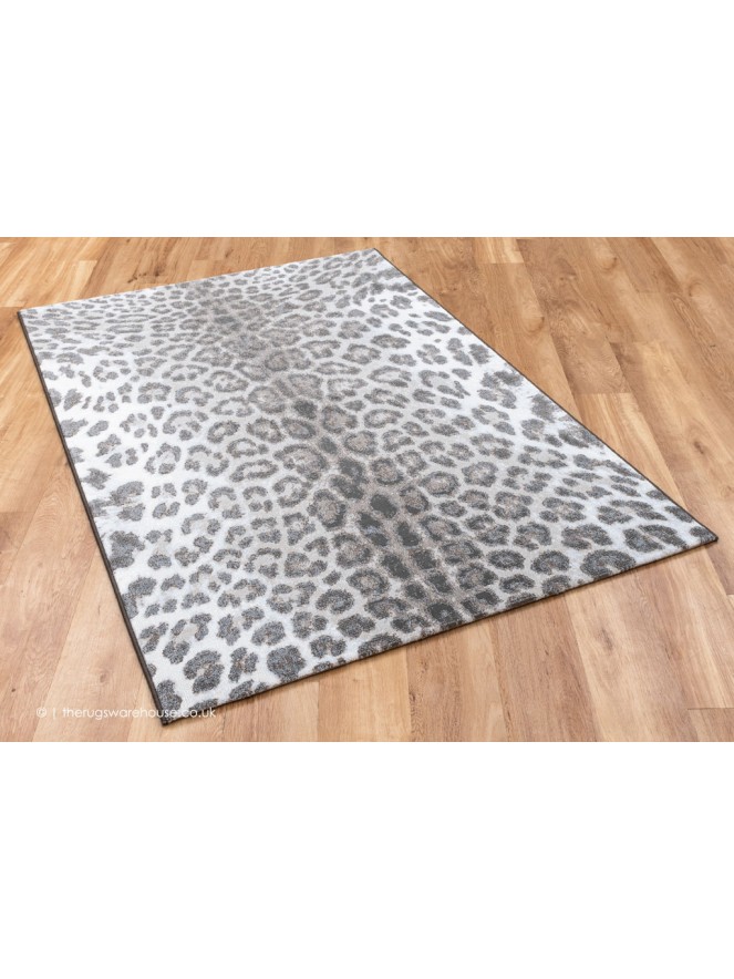 Simba Leopard Grey Brown Rug - 3