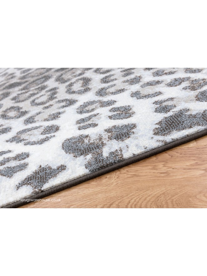 Simba Leopard Grey Brown Rug - 4