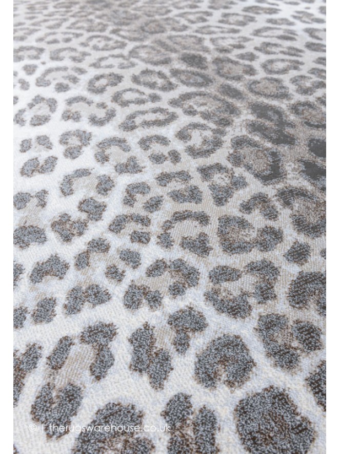 Simba Leopard Grey Brown Rug - 6