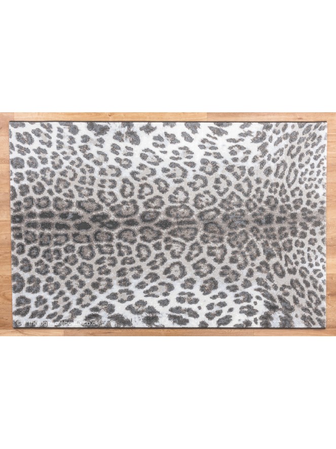 Simba Leopard Grey Brown Rug - 9