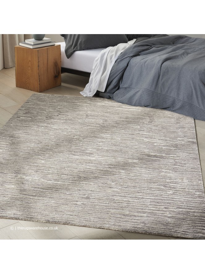 Linear Silky Grey Rug - 3