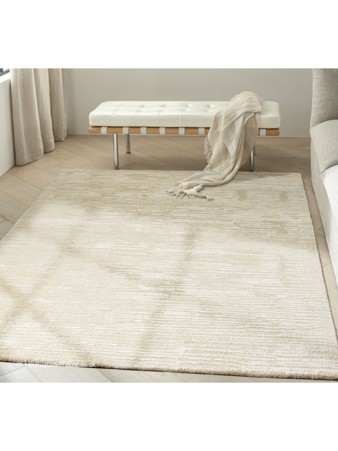 Linear Silky Ivory Rug - 2