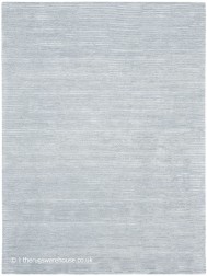 Linear Silky Light Blue Rug - Thumbnail - 7