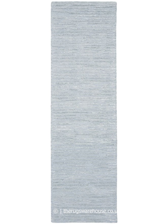 Linear Silky Light Blue Runner - 5