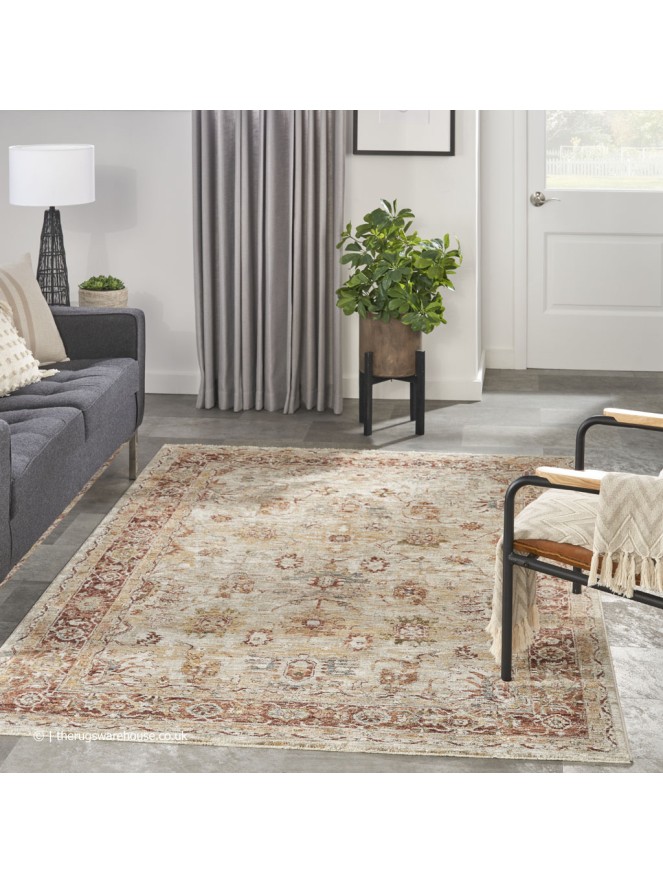 Sahar Medallion Ivory Rug - 2