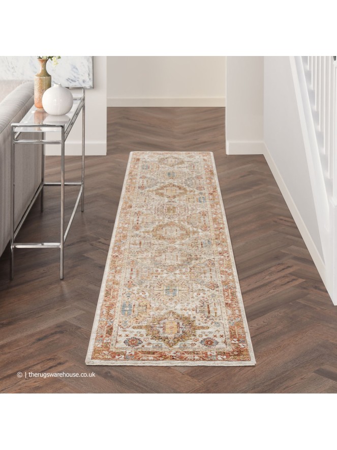 Sahar Vintage Ivory Multi Runner - 2