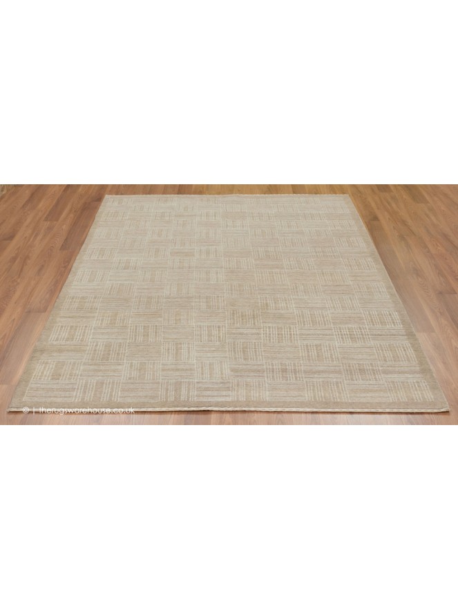 Chobi Lori Geo Beige Rug - 3