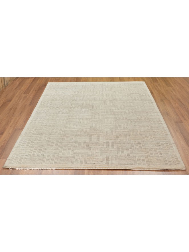 Chobi Lori Geo Cream Rug - 3