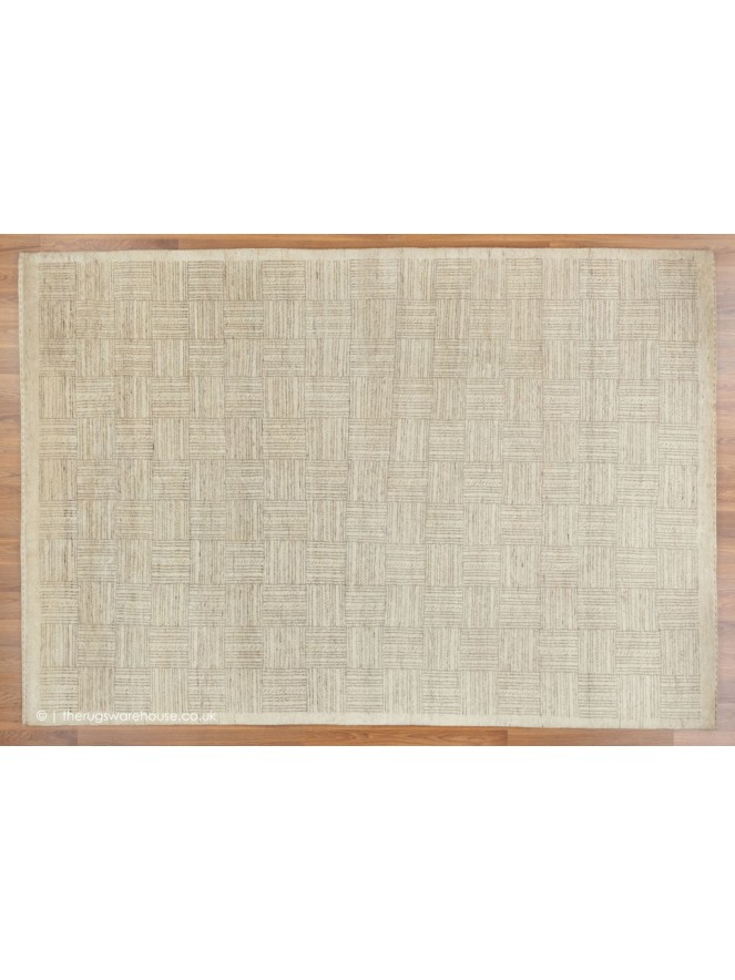 Chobi Lori Geo Cream Rug - 8