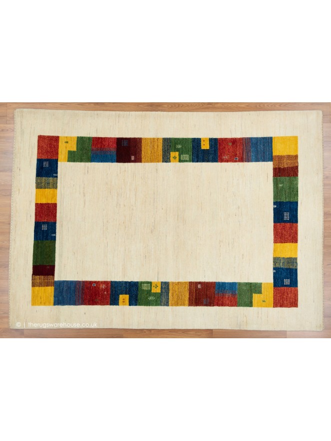 Gabbeh Luri Multi Border Rug - 8