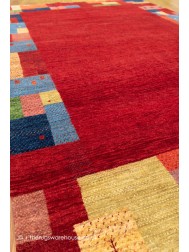 Gabbeh Luri Red Multi Rug - Thumbnail - 6