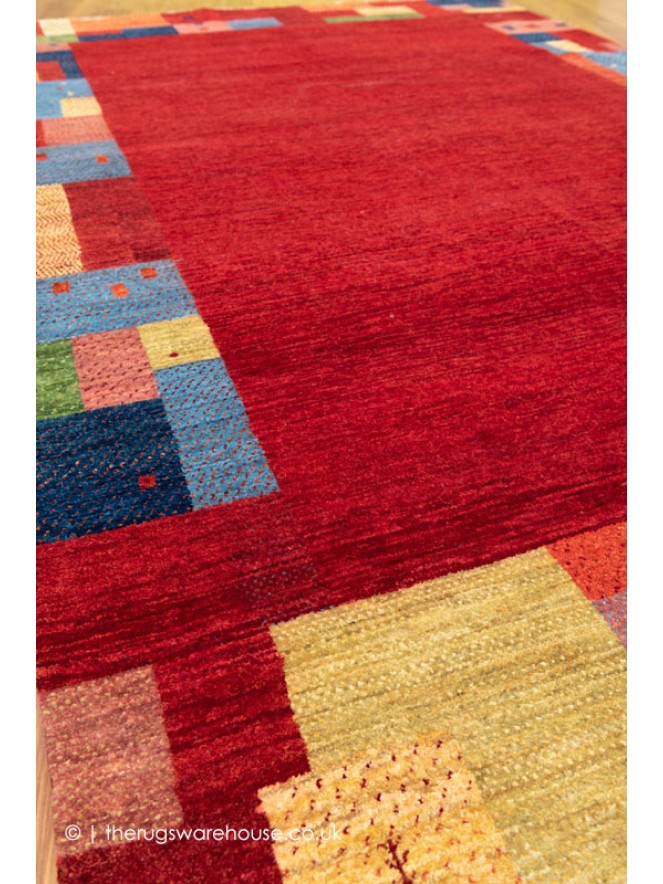 Gabbeh Luri Red Multi Rug - 6