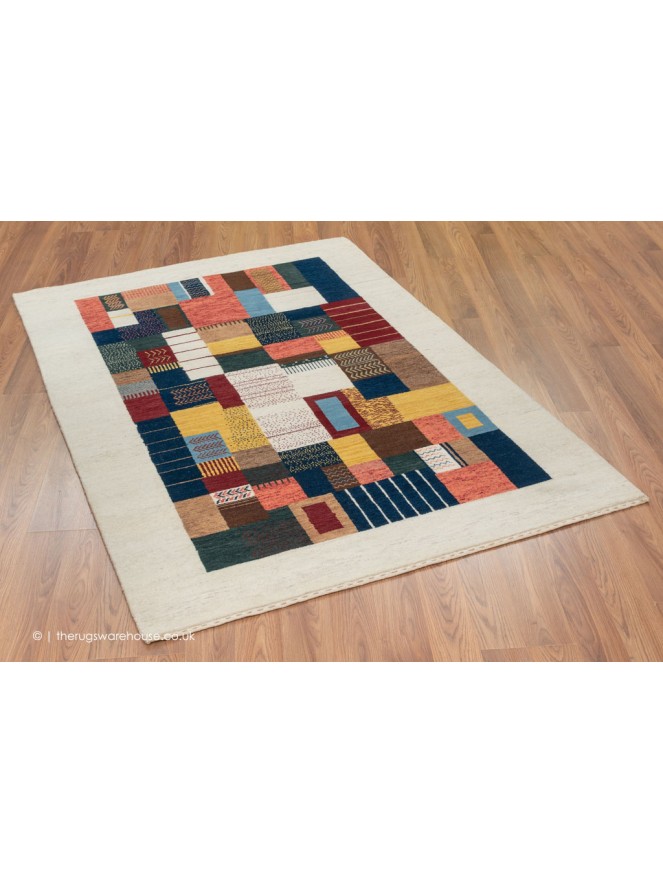 Gabbeh Luri Multi Blocks Rug - 3