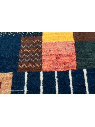 Gabbeh Luri Multi Blocks Rug - Thumbnail - 7