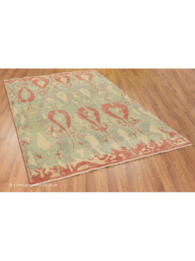 Ikat Green Rug - 3