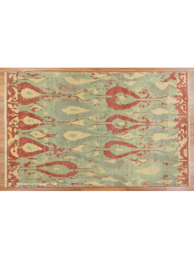 Ikat Green Rug - 9
