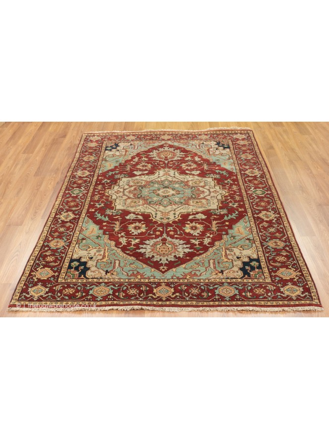 Fine Serapi Red Rug - 2