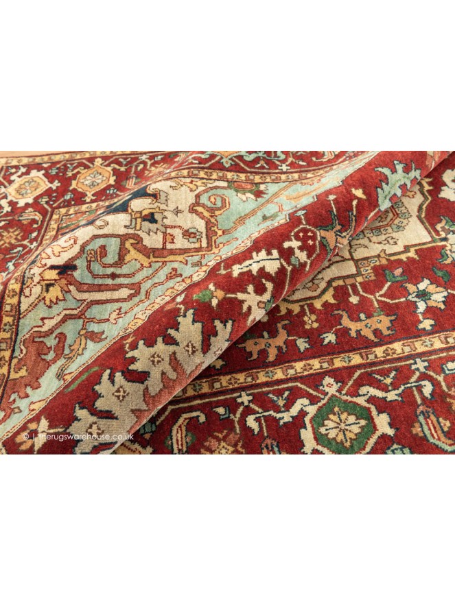 Fine Serapi Red Rug - 5