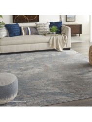 Rustic Shadow Blue Rug - Thumbnail - 3