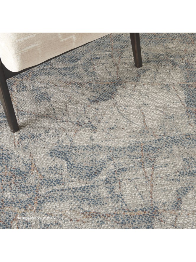 Rustic Shadow Blue Rug - 4