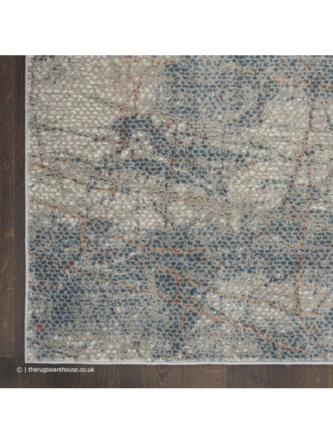 Rustic Shadow Blue Rug - 7