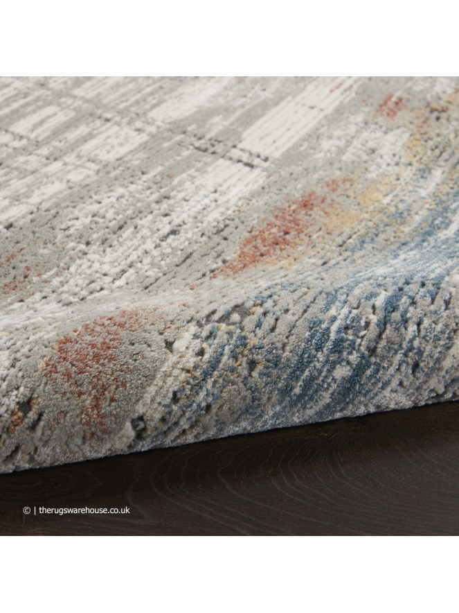 Rustic Mist Circle Rug - 5