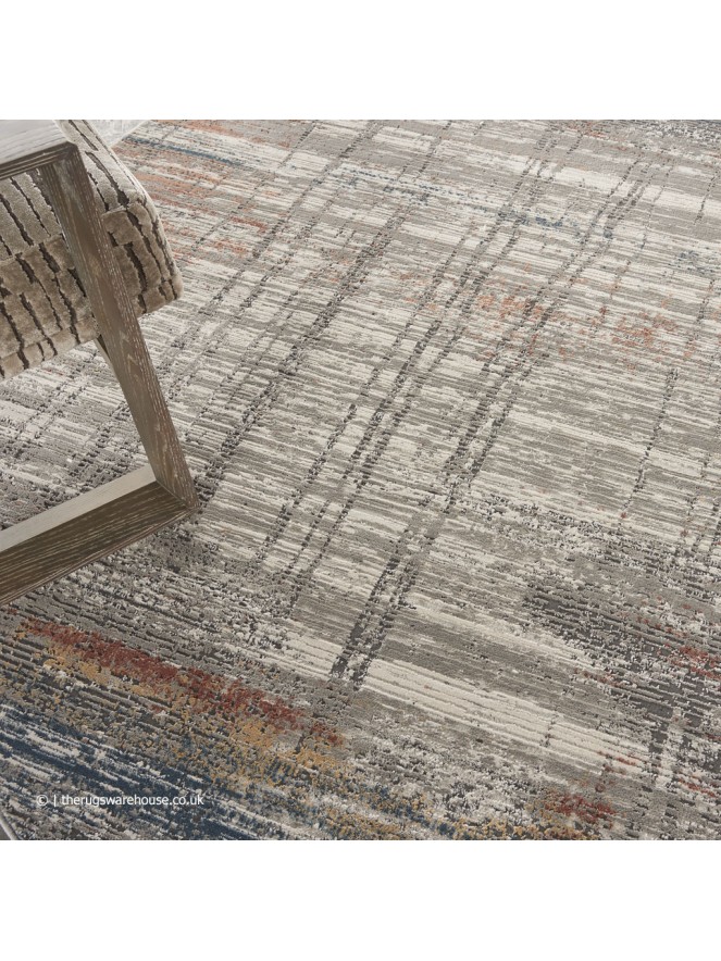 Rustic Mist Circle Rug - 3