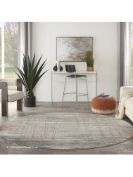 Rustic Mist Circle Rug - Thumbnail - 4