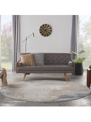 Rustic Splash Circle Rug - Thumbnail - 3